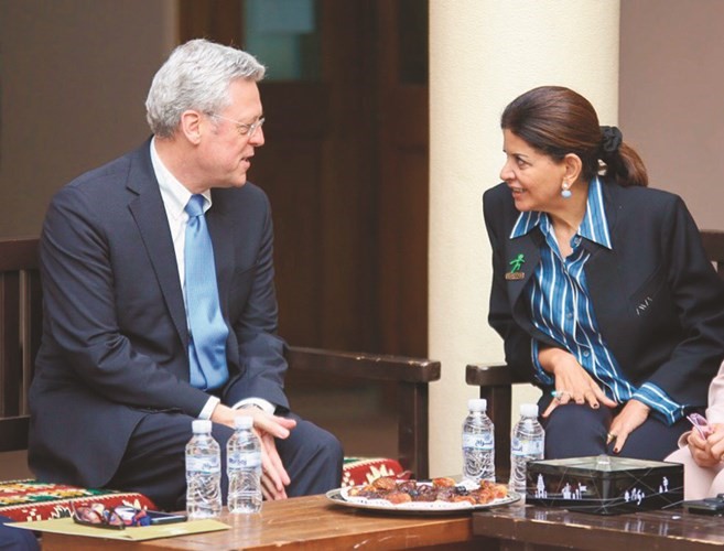 - فارعة السقاف مع السفير الألماني﻿