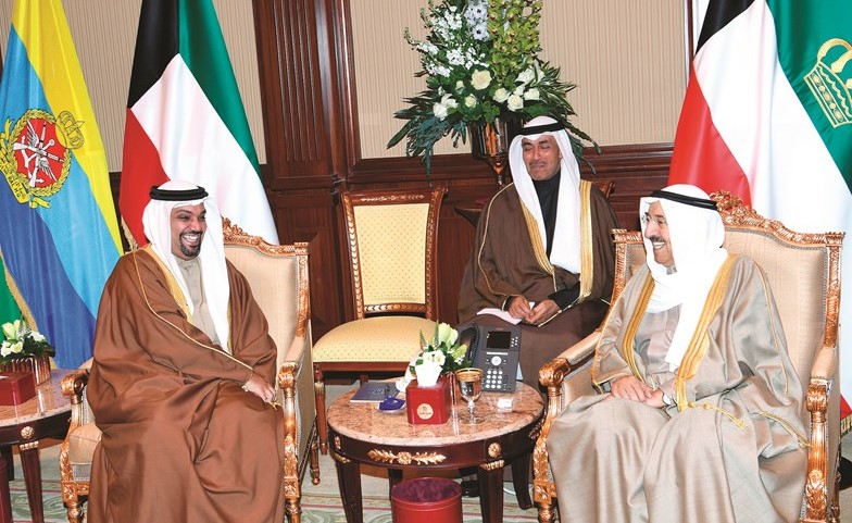 صاحب السمو الأمير مستقبلا وزير المالية والاقتصاد الوطني بمملكة البحرين الشقيقة الشيخ سلمان بن خليفة آل خليفة﻿