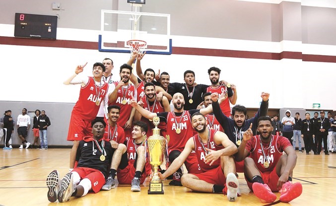 طلاب «AUM» أبطال دوري الجامعات الخاصة لكرة السلة في الكويت