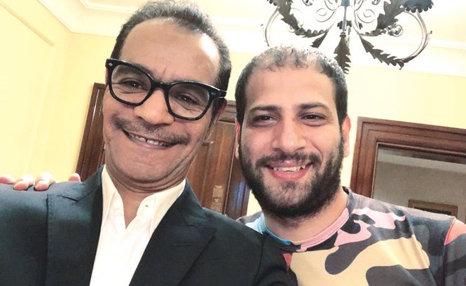 الموزع مدحت خميس مع النجم رابح صقر﻿