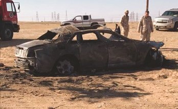 مركبة محترقة﻿
