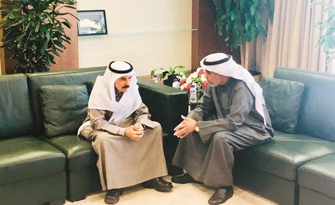 الشعلة مستقبلا المستشار فيصل المرشد