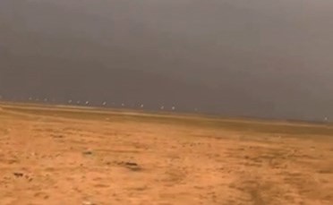 جانب من تراكم السحب في سماء الكويت أمس﻿