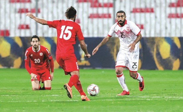البحرين يتغلب على لبنان