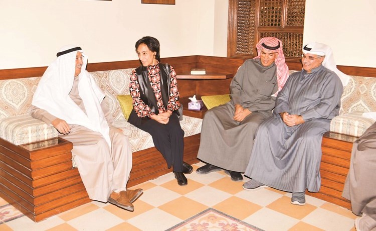 م.عبدالله النومس وم.غسان الثاقب وم.منى بورسلي وم.عبدالرحمن الدعيج﻿