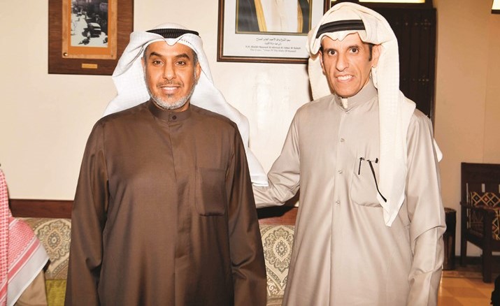 الزميل خالد العرافة مباركا﻿