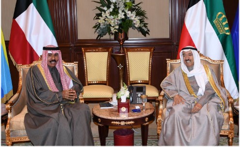 سمو الأمير استقبل ولي العهد ورئيسي السلطتين ورئيس المجلس الأعلى للقضاء والخالد وسفيري تونس والسعودية