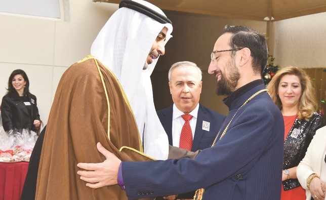 ممثل صاحب السمو الامير خلال مشاركته في قداس عيد الميلاد ﻿