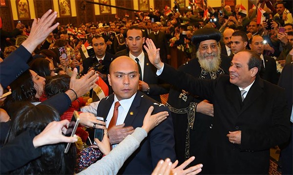السيسي يفتتح مسجد «الفتاح العليم» وكاتدرائية «ميلاد المسيح»