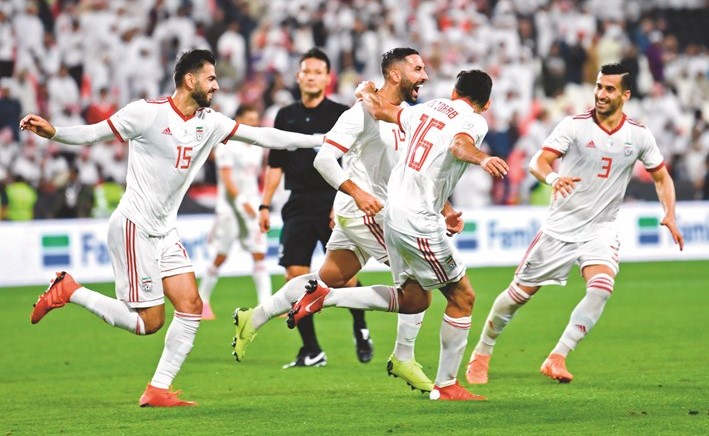 الفرحة الايرانية تكررت خمس مرات﻿