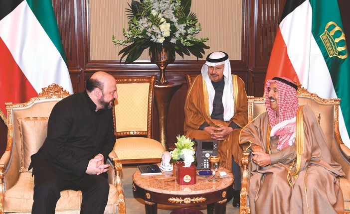 صاحب السمو الأمير خلال لقائه وزير الإعلام اللبناني ملحم أنطون رياشي﻿