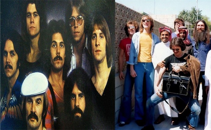 شاهد: زيارة نادرة لفرقة غنائية أمريكية إلى السعودية الشرقية قبل 40 عاماً