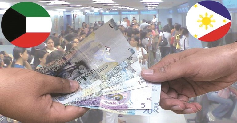 546 مليون دولار تحويلات العمالة الفلبينية بالكويت في 10 أشهر