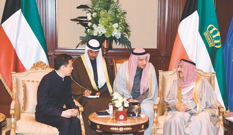 صاحب السمو الأمير خلال استقباله السفير لي مينغ غانغ سفير جمهورية الصين الشعبية ﻿
