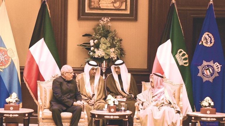 صاحب السمو مستقبلا السفير رون الفريدو أفيلا أفيلا سفير جمهورية فنزويلا البوليفارية	﻿