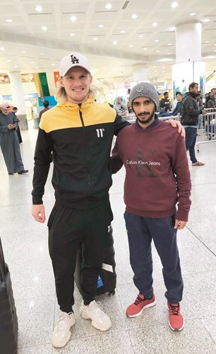  محمد الشمري يستقبل الاسترالي اولسن﻿