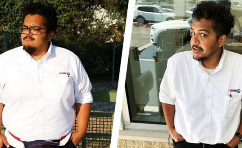 من 150 كجم إلى 105.. هنا طريقة مختلفة لخسارة الوزن