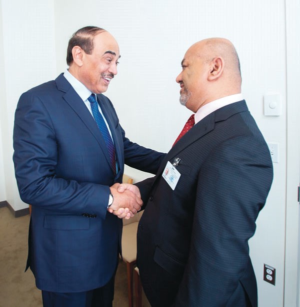 الخالد اجتمع مع نظرائه اليمني والبلجيكي والهنغاري