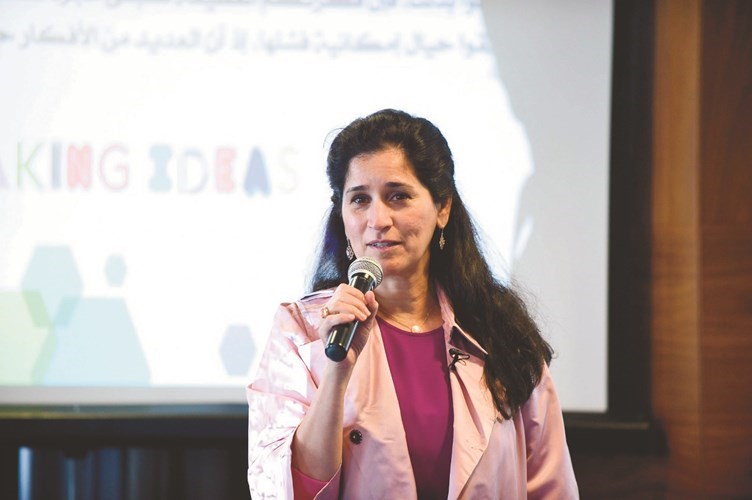 الشيخة انتصار سالم العلي تلقي كلمتها﻿