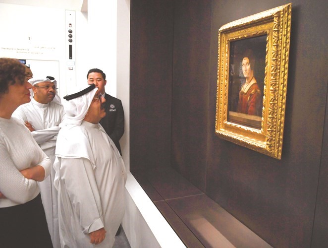 إحدى اللوحات النادرة في المتحف﻿