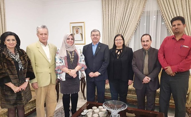 د.علاء الهاشمي مستقبلا وجدان العقاب وعدد من الخبراء البيئيين﻿