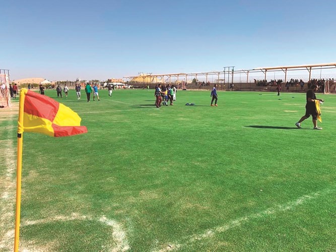ملاعب رياضية في القرية التراثية ﻿