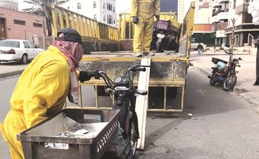 مصادرة إحدى الدراجات النارية في الجهراء﻿
