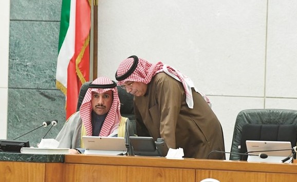 الرئيس الغانم والشيخ خالد الجراح	(هاني الشمري)﻿