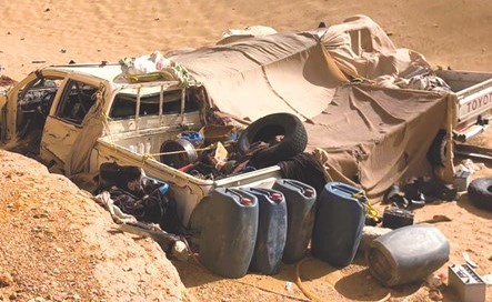 جانب من المضبوطات خلال العملية﻿