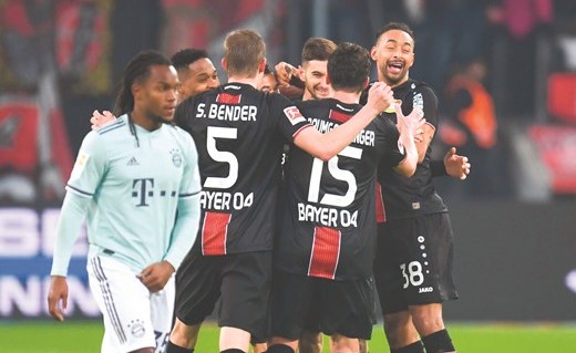 ليفركوزن يسقط بايرن.. ودورتموند يتعثر أمام فرانكفورت