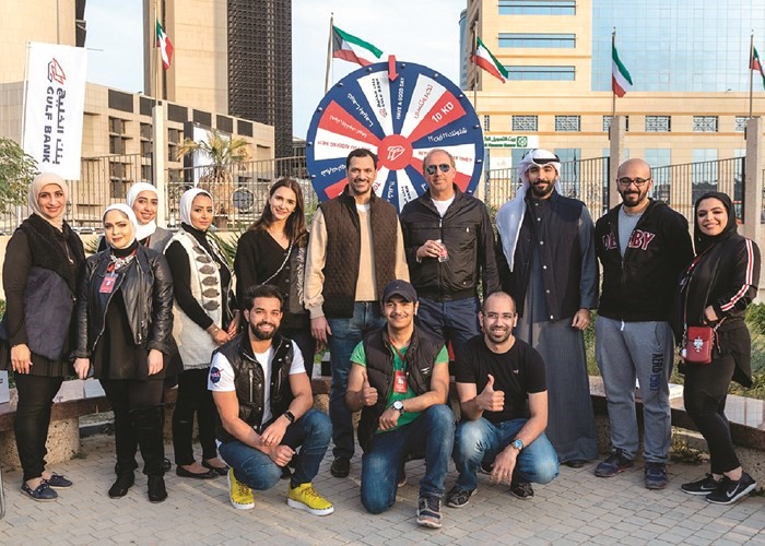 طوني ضاهر وأحمد الأمير مع فريق بنك الخليج﻿