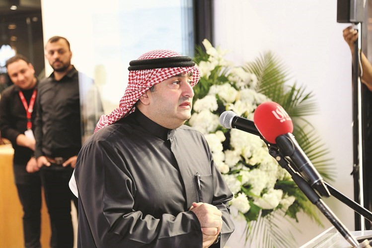 محمد يعقوب متحدثا أثناء الحفل﻿