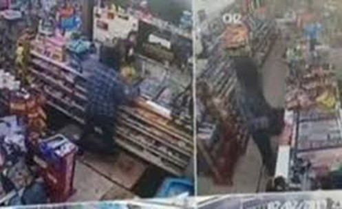 بالفيديو.. امرأة تلقن لصا حاول سرقة محلها درسا قاسيا باستخدام «موزة»