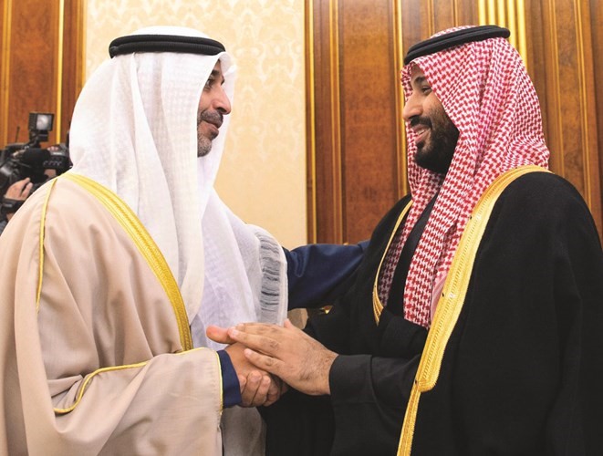 صاحب السمو الملكي الأمير محمد بن سلمان مرحبا بالشيخ محمد العبدالله﻿