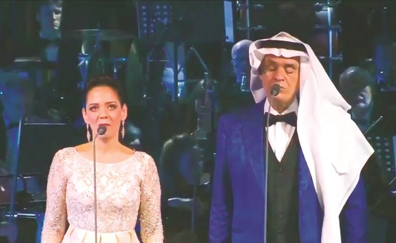 اندريا بوتشيلي خلال الحفل﻿
