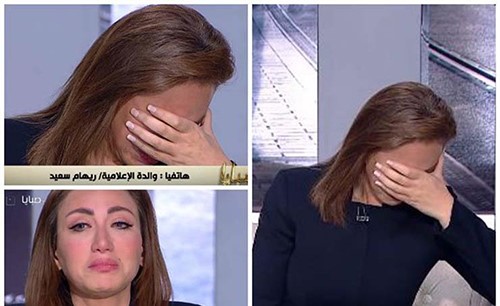 بالفيديو.. ريهام سعيد تبكي على الهواء بسبب والدتها