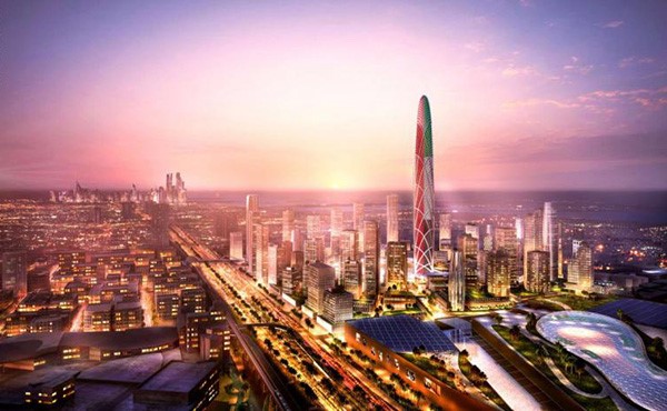 شاهد... من بين المفاجآت العمرانية الجديدة بدبي: برج ضخم بطول 550 متراً