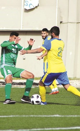 من مباراة الانصار والصفاء ايابا في بحمدون﻿