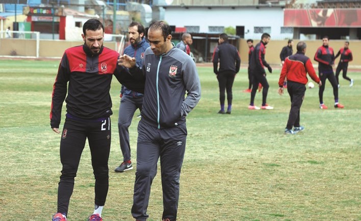 جانب من تدريبات الاهلي الاخيرة﻿