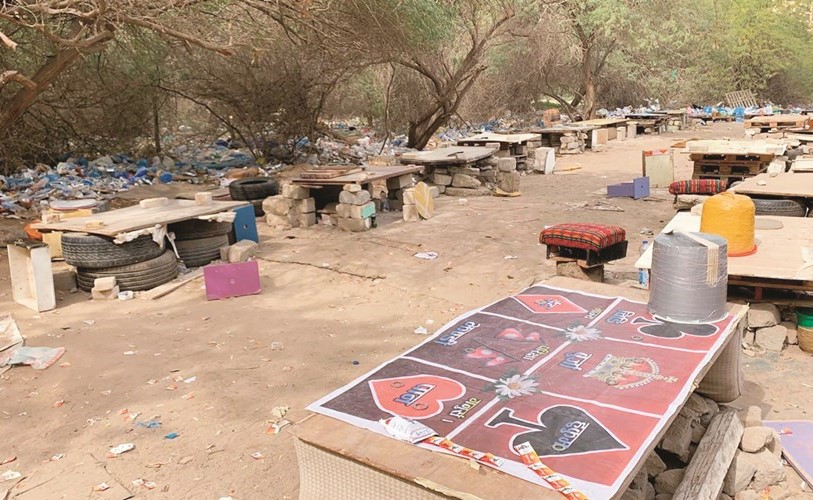 الساحة التي استغلها الآسويون في شرب الخمر﻿