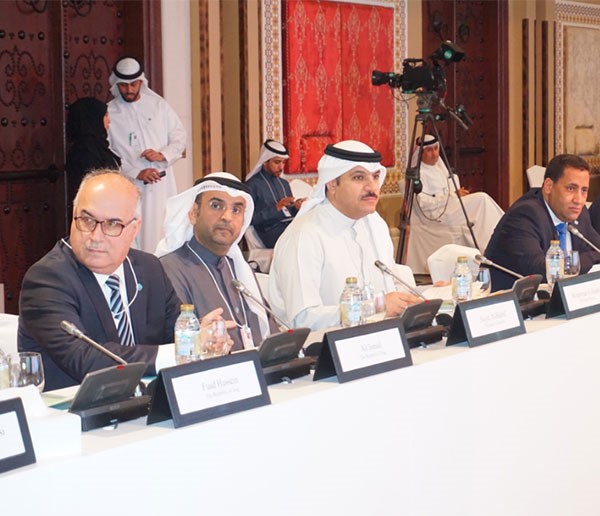 وزير المالية د.نايف الحجرف أثناء انعقاد المنتدى الرابع للمالية العامة للدول العربية 