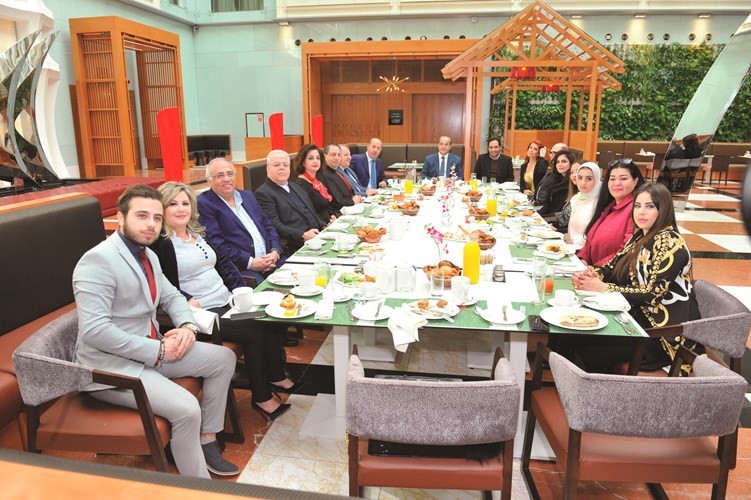 مائدة الإفطار جمعت مختلف الوفود اللبنانية وممثلي وسائل الإعلام ﻿