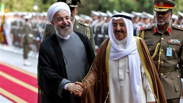 صاحب السمو الأمير الشيخ صباح الأحمد والرئيس الإيراني حسن روحاني