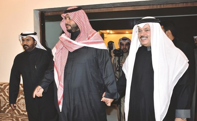مبارك المسيلم مرحبا بصاحب السمو الملكي الأمير تركي بن محمد بن فهد وأمير قبيلة الرشايدة جاسم المسيلم ﻿