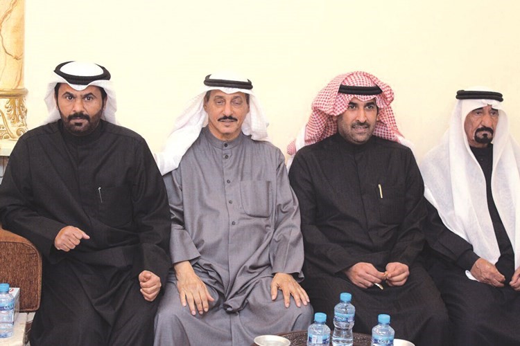 لافي المويزري والنائب فراج العربيد وعاصي المسيلم وجاسم المسيلم﻿