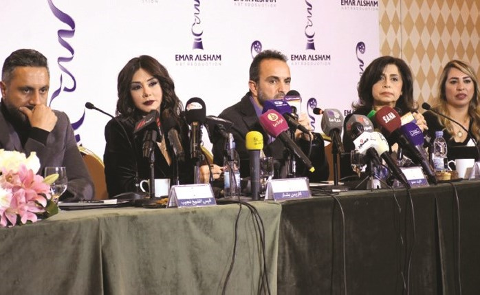 جانب من مؤتمر مسلسل مسافة أمان﻿