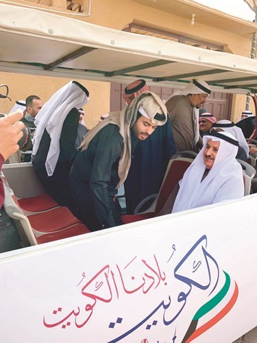 افتتاح الجناحين القطري والبحريني في قرية صباح الأحمد التراثية