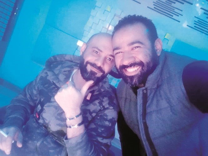 الشطي مع الموزع الموسيقي ربيع الصيداوي﻿