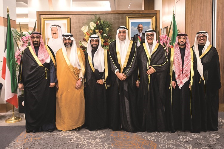 الشيخ فهد السالم وأعضاء سفارتنا في البرتغال يحتفلون بالأعياد الوطنية للبلاد ﻿