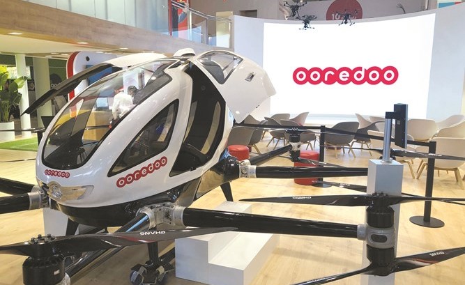 التاكسي الطائر في جناح Ooredoo ﻿